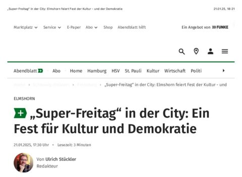 „Super Freitag“ in der City: Elmshorn feiert Fest der Kultur und der Demokratie