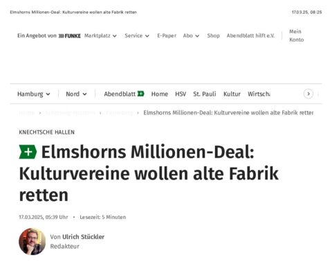 Elmshorns Millionen Deal Kulturvereine wollen alte Fabrik retten